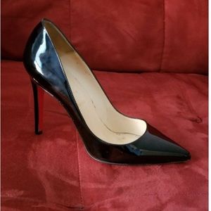 Christian Louboutin Pigalle 100 Patent Black 38.5